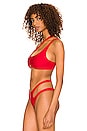 view 3 of 5 Misty Bikini Top in Cherry Red