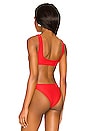 view 3 of 4 Alexa Bikini Top in Bright Red