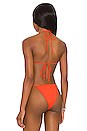 view 3 of 4 Raquel String Bikini Top in Neon Orange