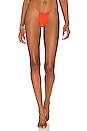 view 1 of 4 Raquel String Bikini Bottom in Neon Orange