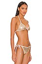 view 2 of 5 Chantell Sequin Bikini Top in Gold