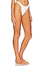 view 2 of 4 Mia Ribbed Bikini Bottom in White
