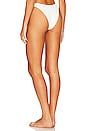 view 3 of 4 Mia Ribbed Bikini Bottom in White