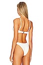 view 3 of 4 Mia Ribbed Bikini Top in White