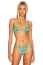 view 1 of 4 Alina Bikini Top in Green Floral