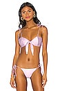 view 1 of 4 x Chantel Jeffries Chantel Tie Bikini Top in Lavender