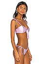 view 2 of 4 x Chantel Jeffries Chantel Tie Bikini Top in Lavender