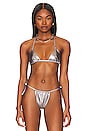 view 1 of 4 Danae Bikini Top in Silver