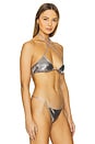 view 2 of 4 Anaya Bikini Top in Silver Metallic