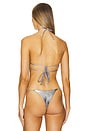 view 3 of 4 Anaya Bikini Top in Silver Metallic
