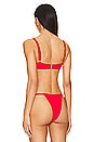 view 3 of 4 Chiara Bikini Top in Red