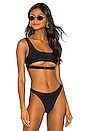 view 1 of 4 Mona Buckle Bikini Top in Black