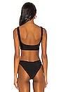 view 3 of 4 Mona Buckle Bikini Top in Black