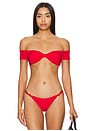 view 1 of 4 Aubrey Bikini Top in Red