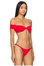 view 2 of 4 Aubrey Bikini Top in Red