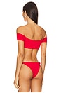 view 3 of 4 Aubrey Bikini Top in Red