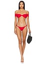 view 4 of 4 Aubrey Bikini Top in Red
