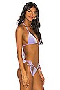 view 2 of 4 x Chantel Jeffries Violet String Bikini Top in Lavender