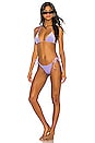 view 4 of 4 x Chantel Jeffries Violet String Bikini Top in Lavender
