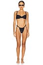 view 4 of 4 Chiara Bikini Bottom in Black