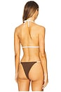 view 3 of 4 May Bikini Top in Brown