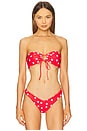 view 1 of 4 Lucy Bikini Top in Red Polka Dot