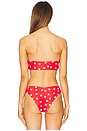 view 3 of 4 Lucy Bikini Top in Red Polka Dot