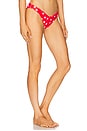 view 2 of 4 Lucy Bikini Bottom in Red Polka Dot