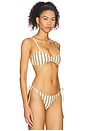 view 2 of 4 Minca Bikini Top in Butter Yellow Stripe