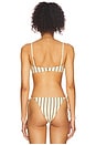 view 3 of 4 Minca Bikini Top in Butter Yellow Stripe