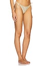 view 2 of 4 Minca Bikini Bottom in Butter Yellow Stripe