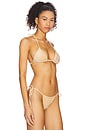 view 2 of 5 Louise Bikini Top in Metallic Nude