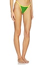 view 2 of 4 Salton Bikini Bottom in green & yellow