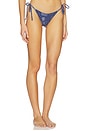 view 2 of 4 Amadee Tie Bikini Bottom in Navy