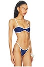 view 3 of 5 TOP BIKINI KYLEI in Navy & White