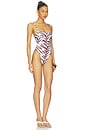 view 2 of 3 TRAJE DE BAÑO DE UNA PIEZA KORDYN in Brown Zebra