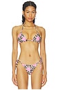view 1 of 4 Kalia Bikini Top in Pink Floral Leopard