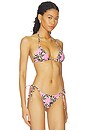 view 2 of 4 Kalia Bikini Top in Pink Floral Leopard