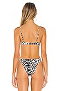 view 3 of 4 Emma Bikini Top in White Leopard