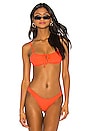view 1 of 4 x Chantel Jeffries Celine Bikini Top in Orange