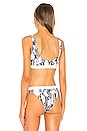 view 3 of 4 Brently Bikini Top in White Snake