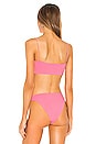 view 3 of 4 Cindy Ribbed Bikini Top in Pink