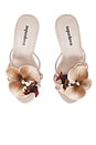 view 4 of 7 SANDALES FLORE in Nude Satin