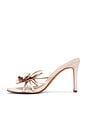 view 5 of 7 SANDALES FLORE in Nude Satin