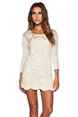 view 1 of 4 Havana Crochet Mini Dress in Cream