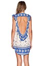 view 3 of 4 Coyote Backless Shift Dress in Royal Blue
