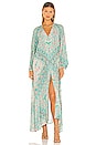 view 1 of 4 Farrah Half Moon Gown in Aqua