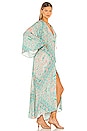 view 2 of 4 Farrah Half Moon Gown in Aqua