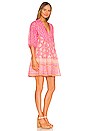 view 2 of 3 Utopia Tunic Mini Dress in Flamingo