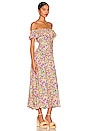 view 2 of 3 Dolly Off-Shoulder Sundress in Popsicle